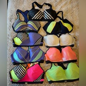 VSX Women's Vibrant Sports Bras Collection 36C - All Nine Sold as Bundle